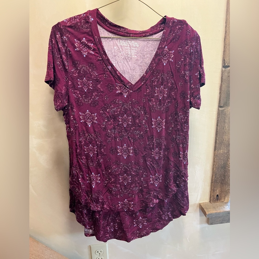 Latched mama nursing shirt